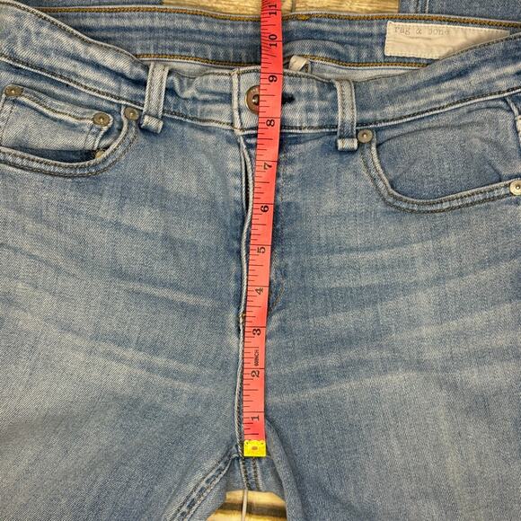 Rag & Bone Cate Midrise Skinny Harper Raw Hem Stretch Denim Womens Sz 29 - Picture 5 of 8